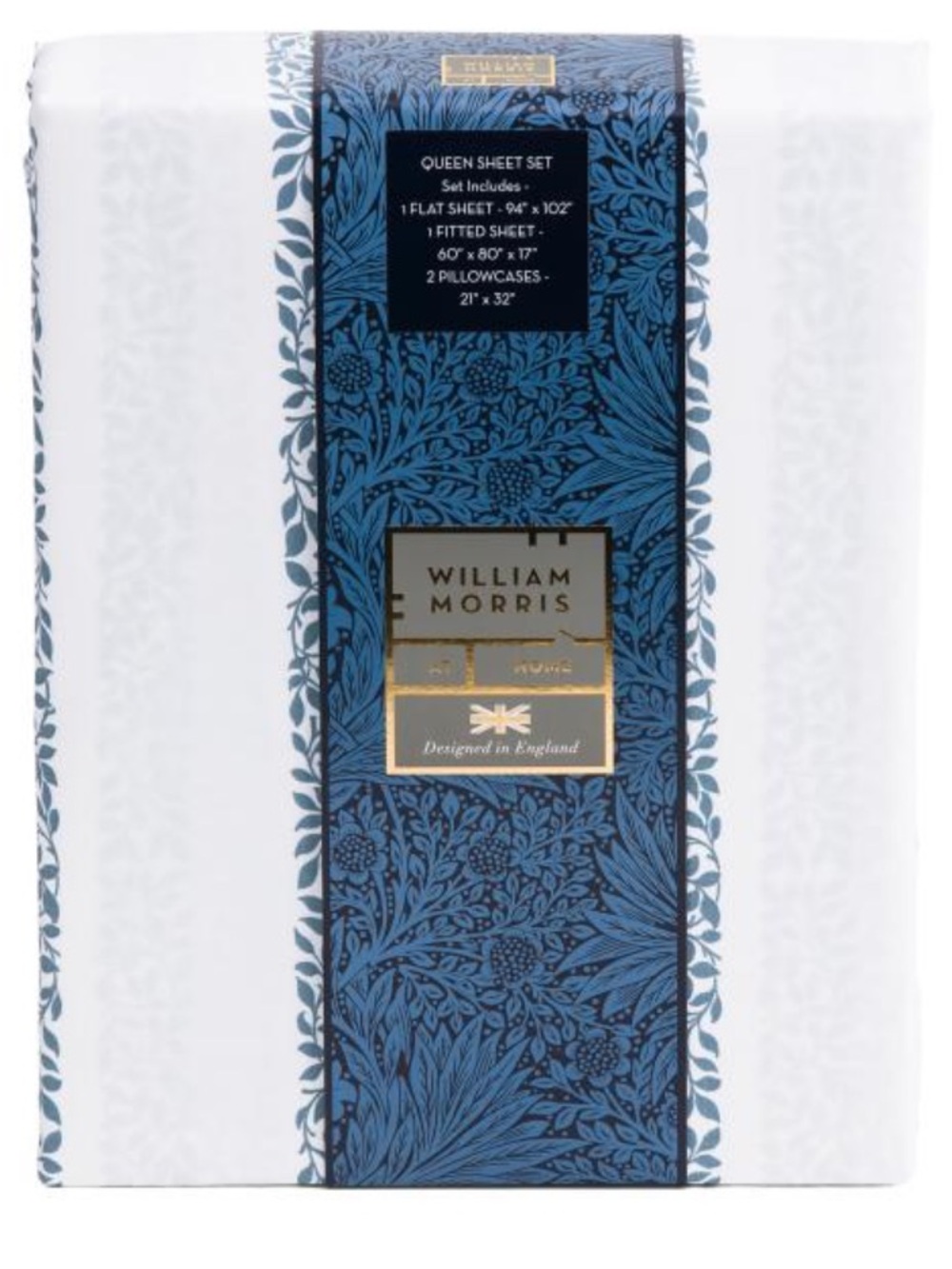 William Morris Sheet Set - Elegant White Bedding